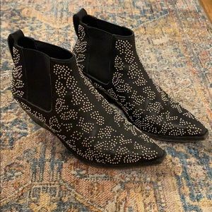 Rag and bone booties with studs